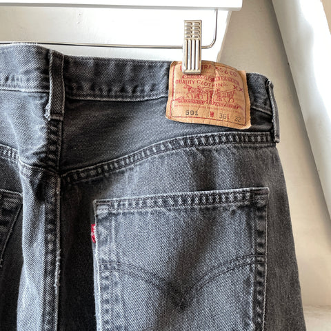 90’s Black Levi’s 501 Denim - 33” x 30”