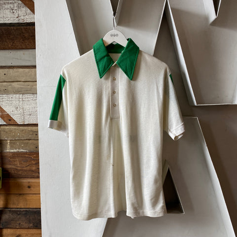 70’s Colorblock Hot-Rod Polo - Small