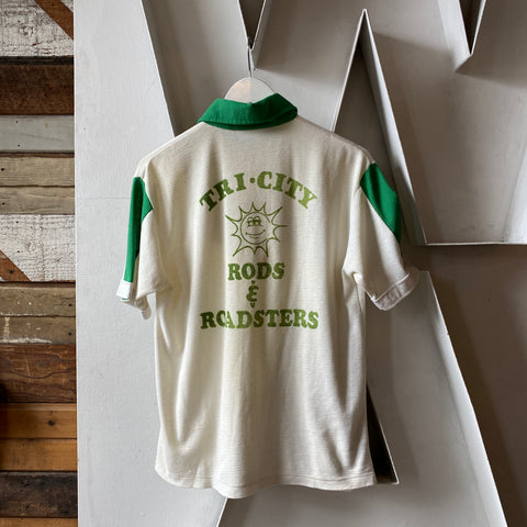 70’s Colorblock Hot-Rod Polo - Small