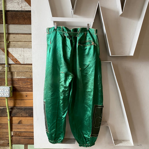 20’s Satin Buckle Back Pants - 34” x 25”
