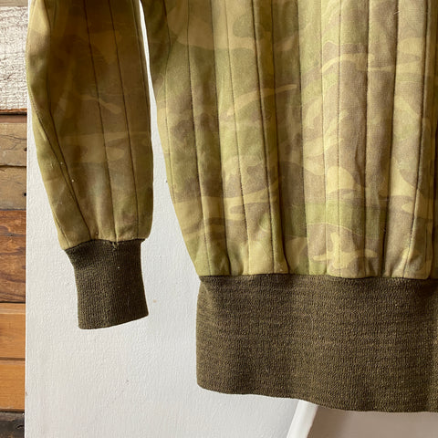 70’s Saf-T-Bak Camo Quilted Sweatshirt - Small