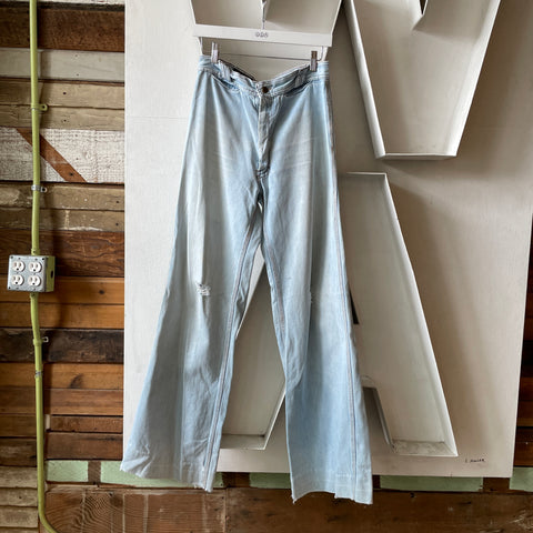 70’s Brand-New-Generation Thrashed Flares - 29” x 32”