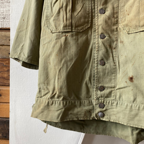 WWII HBT First Pattern POW Shirt - Medium