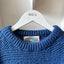 80’s Blue Wool Fishermen Knit - Medium