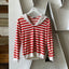60’s Striped Terry Pullover - Small