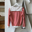 60’s Striped Terry Pullover - Small