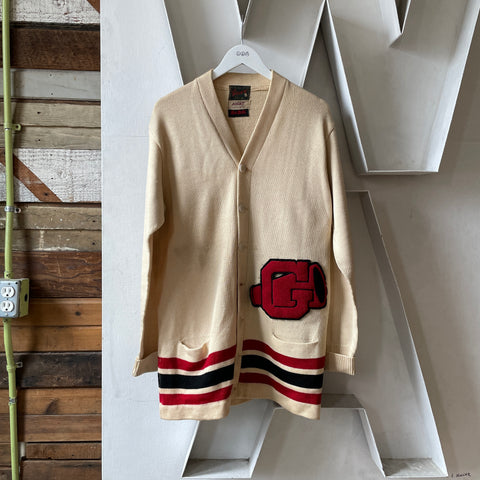 50’s Wool Varsity Cardigan - Large