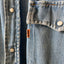 70’s Levi’s Thrashed & Repaired Denim Western Shirt - Medium