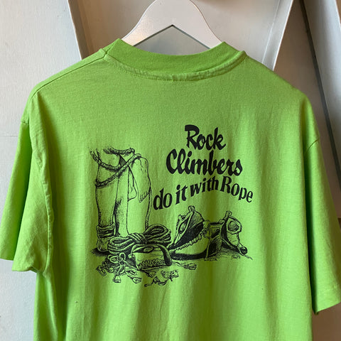 80's Climbers Do It With Rope Tee - Large