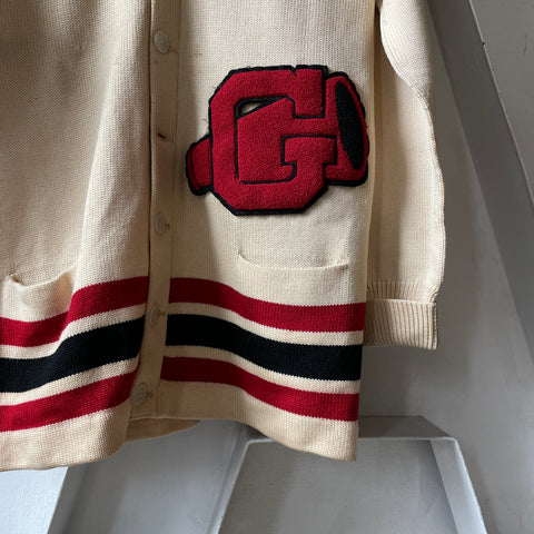 50’s Wool Varsity Cardigan - Large