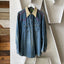 60’s Embroidered Denim Pearl Snap Western Shirt - XL