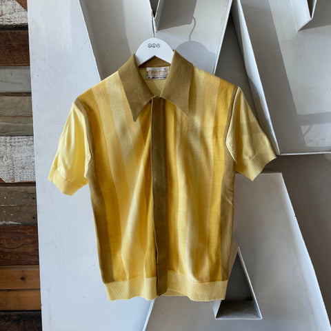 60's MCM Knit Button up - Small