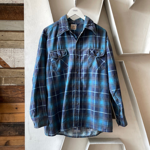 60’s Plaid Flannel - XL