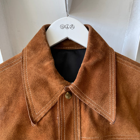 60’s Buckboard Lined Suede Jacket - Medium