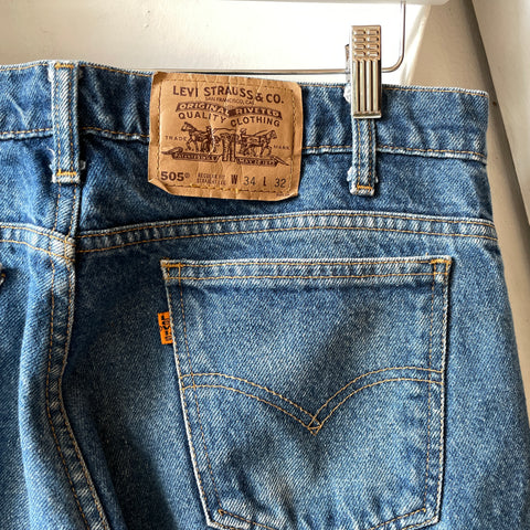 90’s Levi’s Orange Tab 505 Denim - 32” x 31”