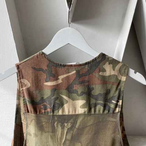 70's Camo Hunting Vest - Large