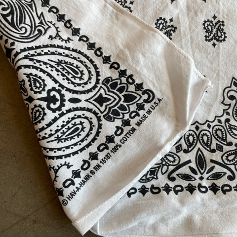 Classic White Bandana - OS