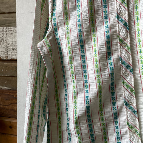 70’s Patterned Button up Shirt - Small