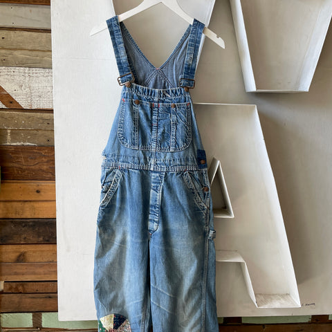 70’s Repaired Big Mac Denim Overalls - Small