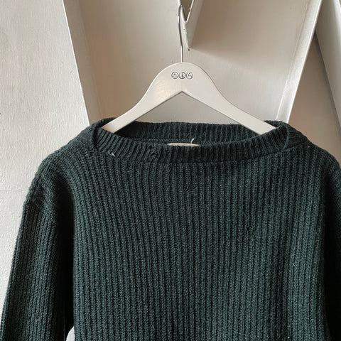 60’s Campus Boatneck Sweater - XL
