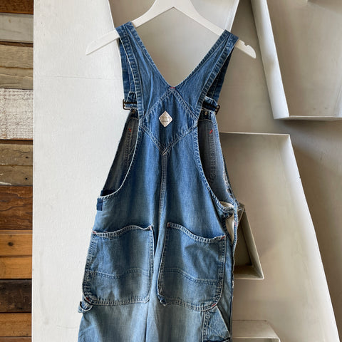 70’s Repaired Big Mac Denim Overalls - Small