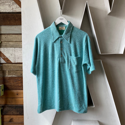 70's Terry Cloth Polo - Large