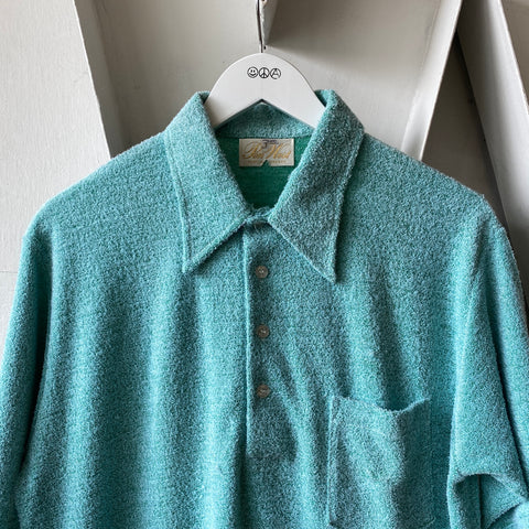 70's Terry Cloth Polo - Large