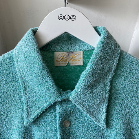 70's Terry Cloth Polo - Large