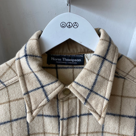 70's Norm Thompson Wool Flannel - Large