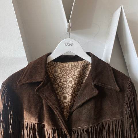 70's Joo-Kay Leather Fringe Jacket - Medium