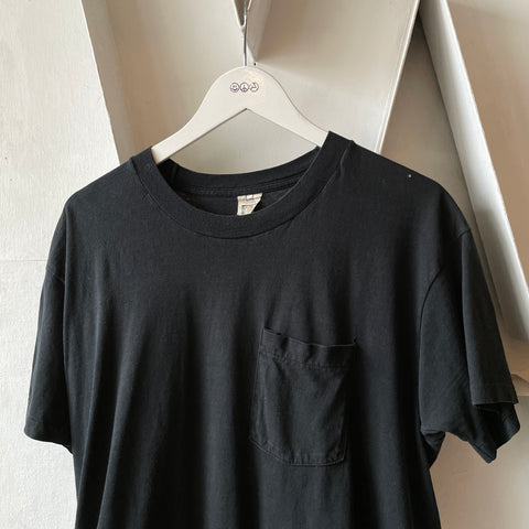 80’s FOTL Black Pocket Tee - XL