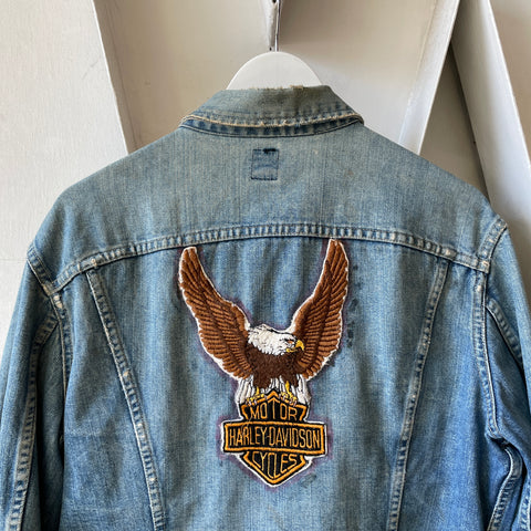 80’s Thrashed Lee Riders Denim Trucker - Medium