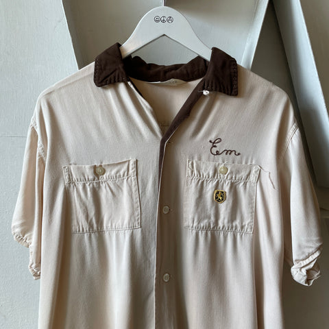 60’s Nat Nast Chainstitched Loop Collar - Medium
