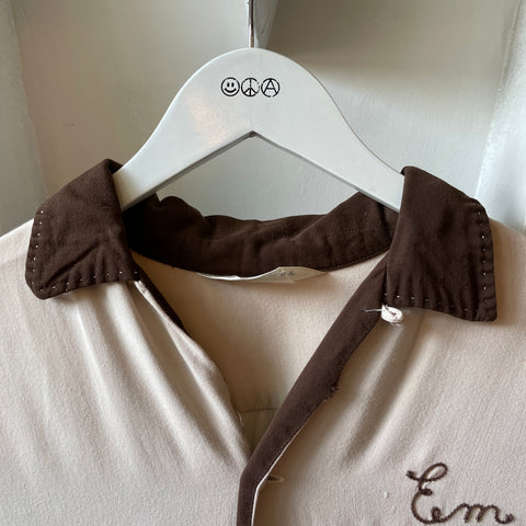60’s Nat Nast Chainstitched Loop Collar - Medium