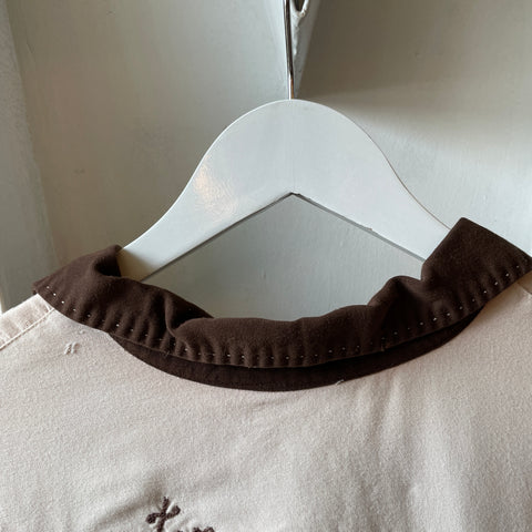 60’s Nat Nast Chainstitched Loop Collar - Medium
