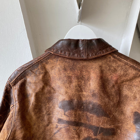 40's WW2 Horsehide A-2 Jacket - Medium