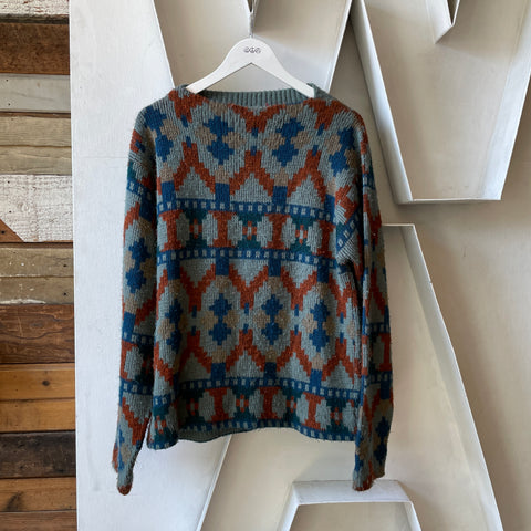 50’s Jantzen Patterned Wool Sweater - XL