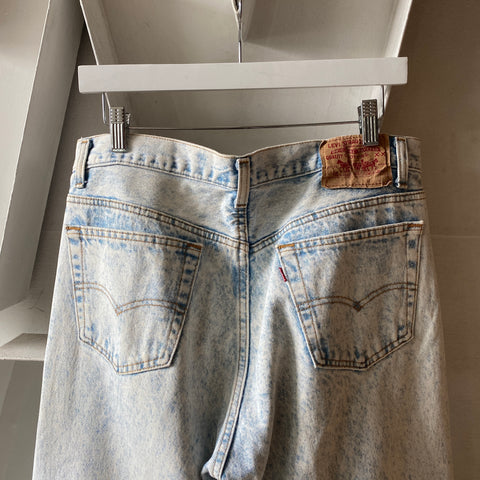 80's Acid Washed Levi’s 501 - 34” x 32.5”