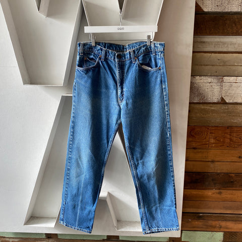 80's Levi’s 517 Orange Tabs - 35” x 28.5”