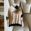 70’s Russell Two Tone Quarter Zip Hoodie - Large