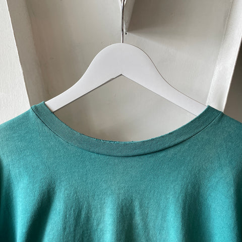 80’s Boxy Blank Tee - XL