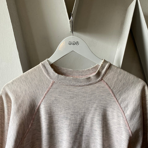 70’s Contrast Stitch Raglan Crewneck - XS