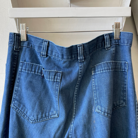 80’s Sailor Dungarees - 32” x 36”