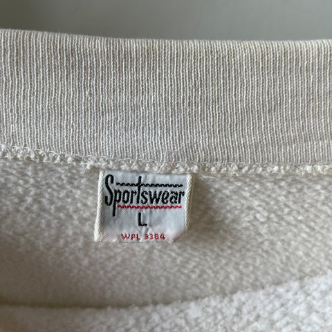 60’s Striped Boatneck Sweatshirt - Large
