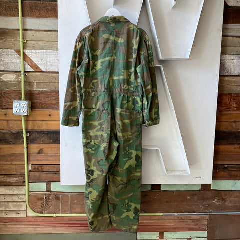 70’s Wreath Button ERDL Jump Suit - Small