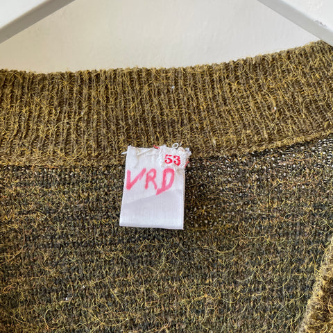 60’s Fuzzy Cardigan Sweater - Large