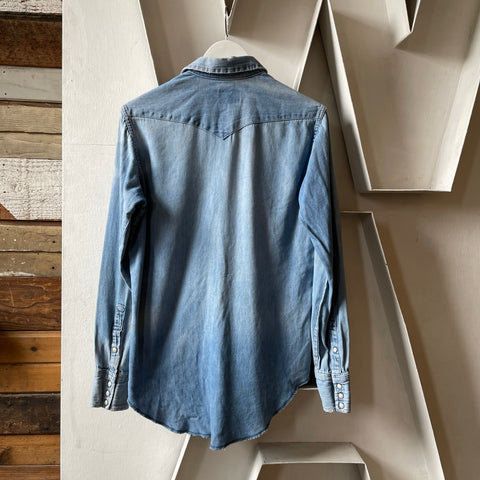 70’s Wrangler Denim Western Shirt - Small