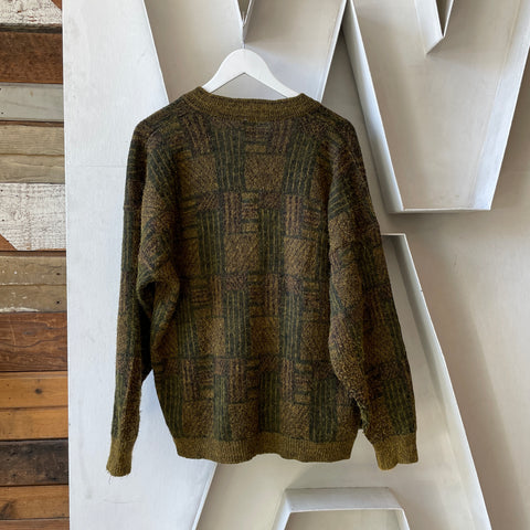 60’s Fuzzy Cardigan Sweater - Large