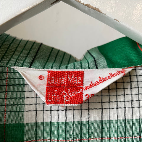 70’s Plaid Button Down - XS