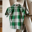 70’s Plaid Button Down - XS